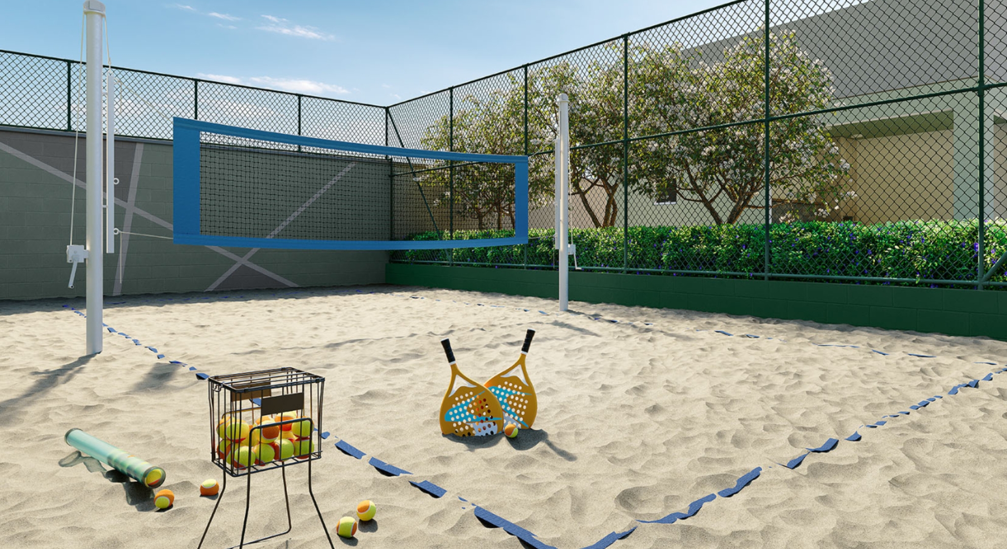 Quadra de Beach Tennis